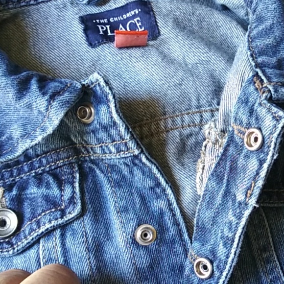 The Children's  Place Unisex Jean Jacket Sz 4T - Picture 6 of 6